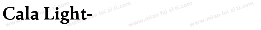 Cala Light字体转换